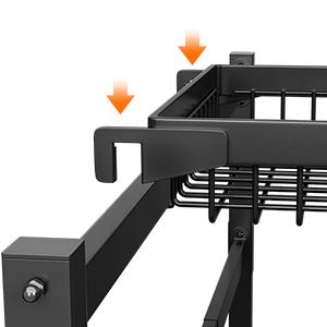 3 Tiers 6 Baskets Over The Sink Dish Drying Rack Extendable (24.8 "-35.4"), Large Dish Drying Rack, Kitchen Cutlery Drainer Metal Storage Counter Rack 3 Tiers 6 Baskets Over The Sink Dish Drying Rack Extendable (24.8 "-35.4"), Large Dish Drying Rack, Kitchen Cutlery Drainer Metal Storage Counter Rack