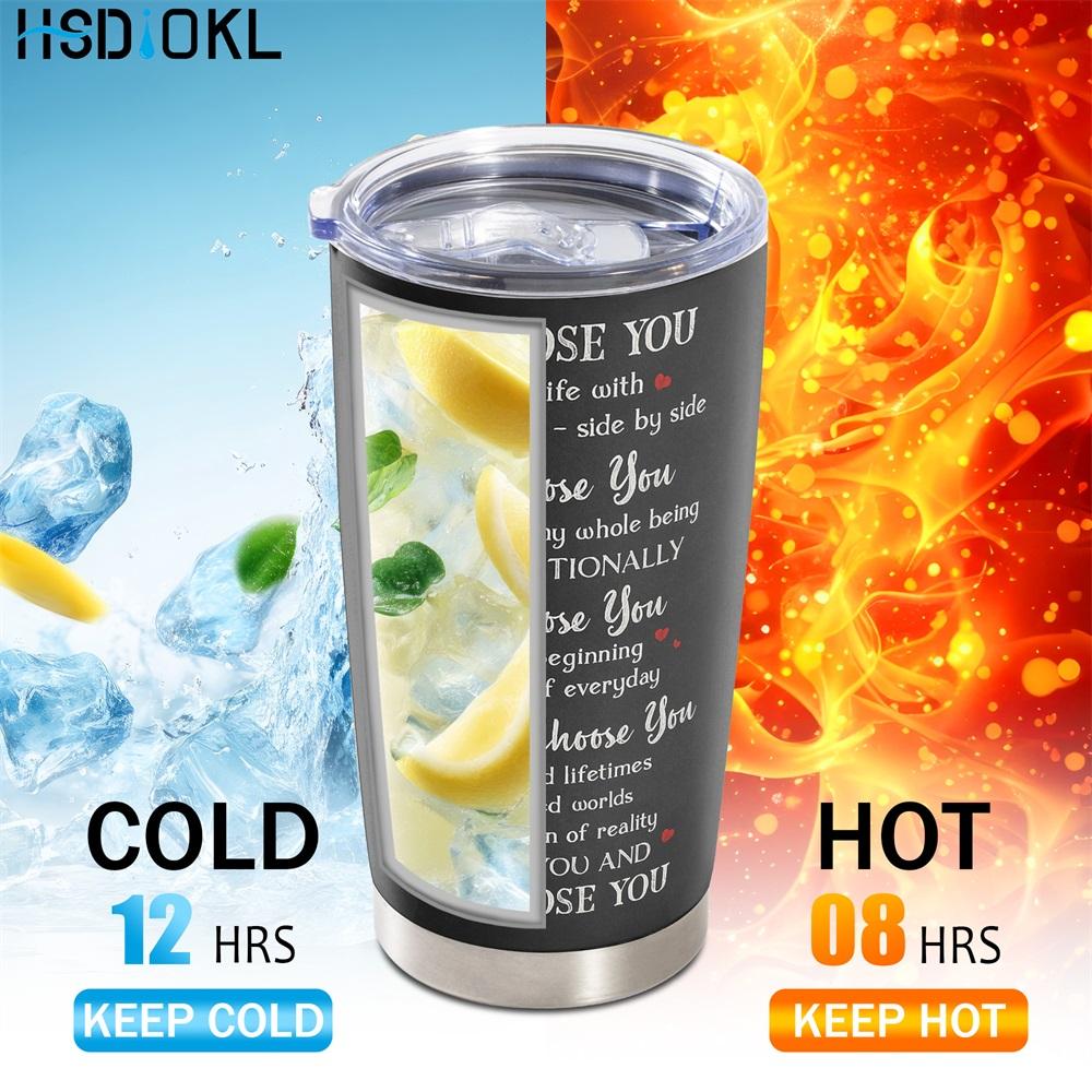 20oz Insulated Stainless Steel Tumbler with Butterfly Design - Keeps Drinks Hot/Cold, Fits Car Cup Holders - Ideal Gift for Butterflyat Lovers (Friends, Family, Girlfriend, Brother)