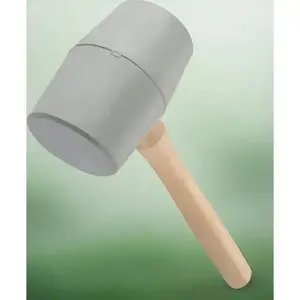 18 Oz Rubber Mallet with Wood Handle, No-Mar Deadhead Design for Delicate Surfaces, Non-Slip Grip, Durable Construction, Shock Reduction Technology, Heavy-Duty Striking Tool repair  tools