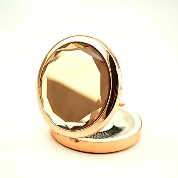Metal  False Eyelashes Storage Box MakeUp  Case Mirror  Level Container  Bag Glod