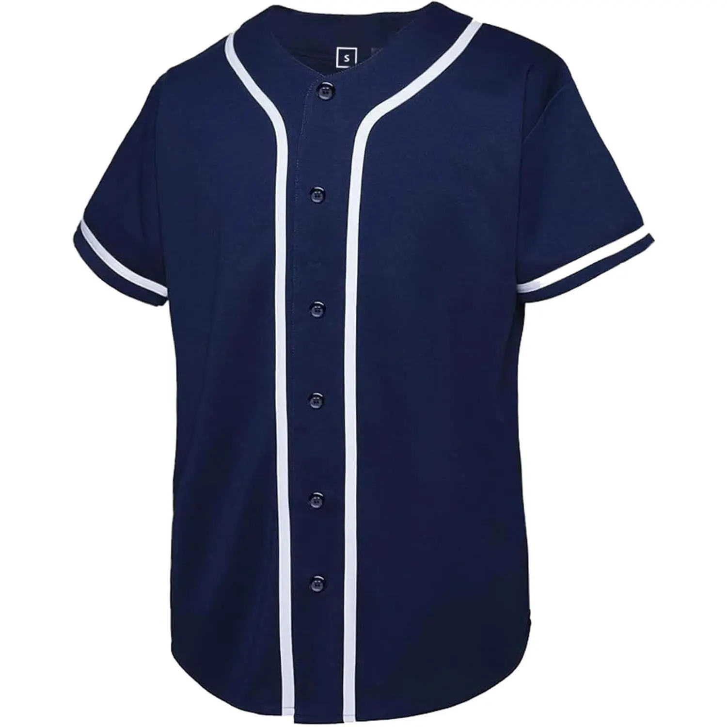 Blank Baseball Jersey,Short Sleeve Plain Jersey Shirt,Sports Uniform for Men Women(White, Black, Red,Blue,S-3XL)