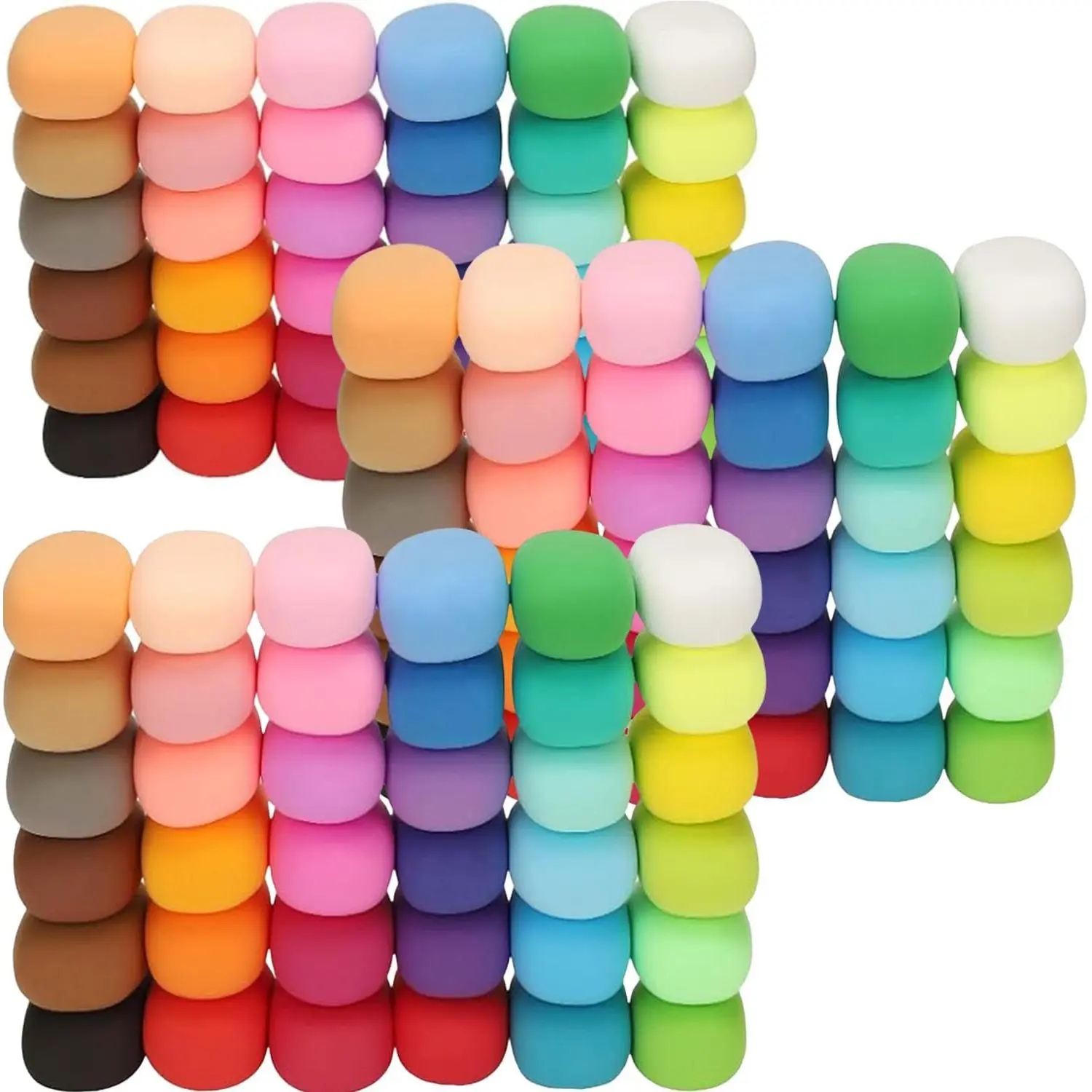Air Dry Clay, 108 Packs Colored  Clay, Molding Clay, Crafting Clay, Moldable  Clay Super Light Weight Air Dry Clay  Clay for Arts Crafts
