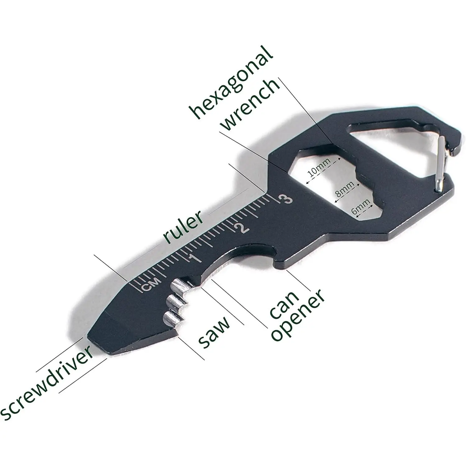 1PCS Portable Eagle Shaped Keychain Multitool, Compact Metal Multi-function Key Tool for Daily Use, Mini Hand Tool for Mechanics, Practical Gadget for Men, Women, Teenagers for Outdoor and Household Repair Work
