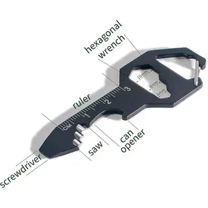 1PCS Portable Eagle Shaped Keychain Multitool, Compact Metal Multi-function Key Tool for Daily Use, Mini Hand Tool for Mechanics, Practical Gadget for Men, Women, Teenagers for Outdoor and Household Repair Work