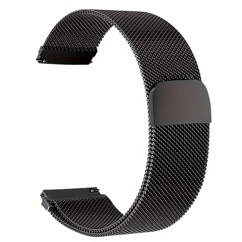 Stainless Steel Milanese Strap Magnetic 20mm/22mm Replacement Band Smartwatch Accessories for Samsung Huawei Xiaomi Redmi Garmin Smartwatches