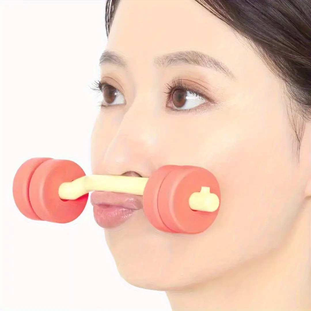 Facial muscle training with barbell, physical lifting, tightening of the corners of the mouth, and slimming of the face are suitable for shaping the face with nasolabial folds and apple muscles, Face Slimmer