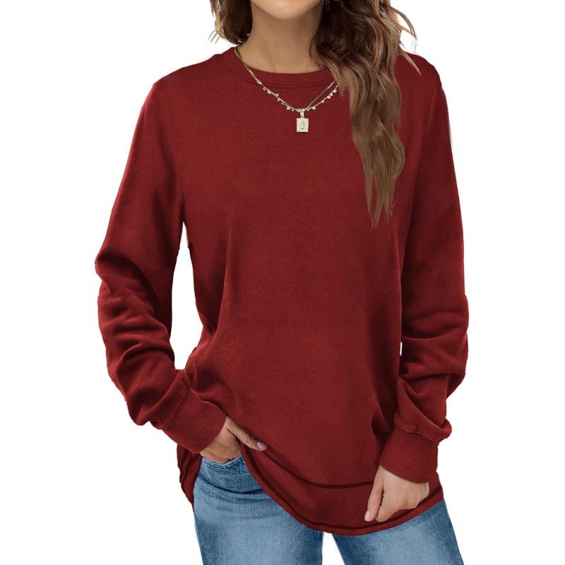 Sweatshirts for Women Crewneck Long Sleeve Shirts Tunic Tops for Leggings Fall Fashion Winter Clothing