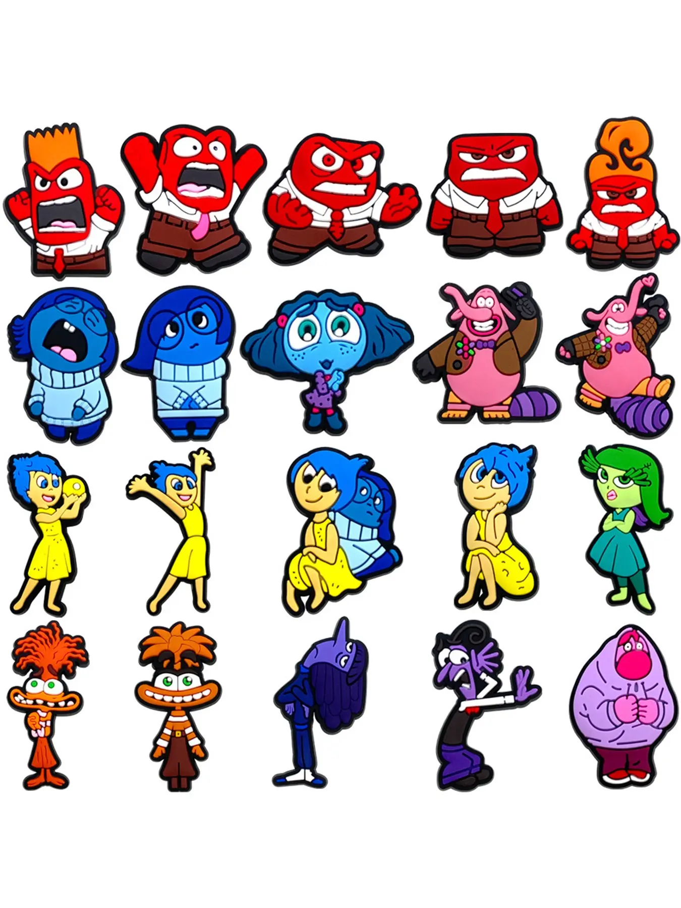 20pcs Brain Dead Cartoon Shoe Charms, Cute Decorative Shoe Accessories, Perfect Gift for Kids & Adults, Fun and Unique Designs
