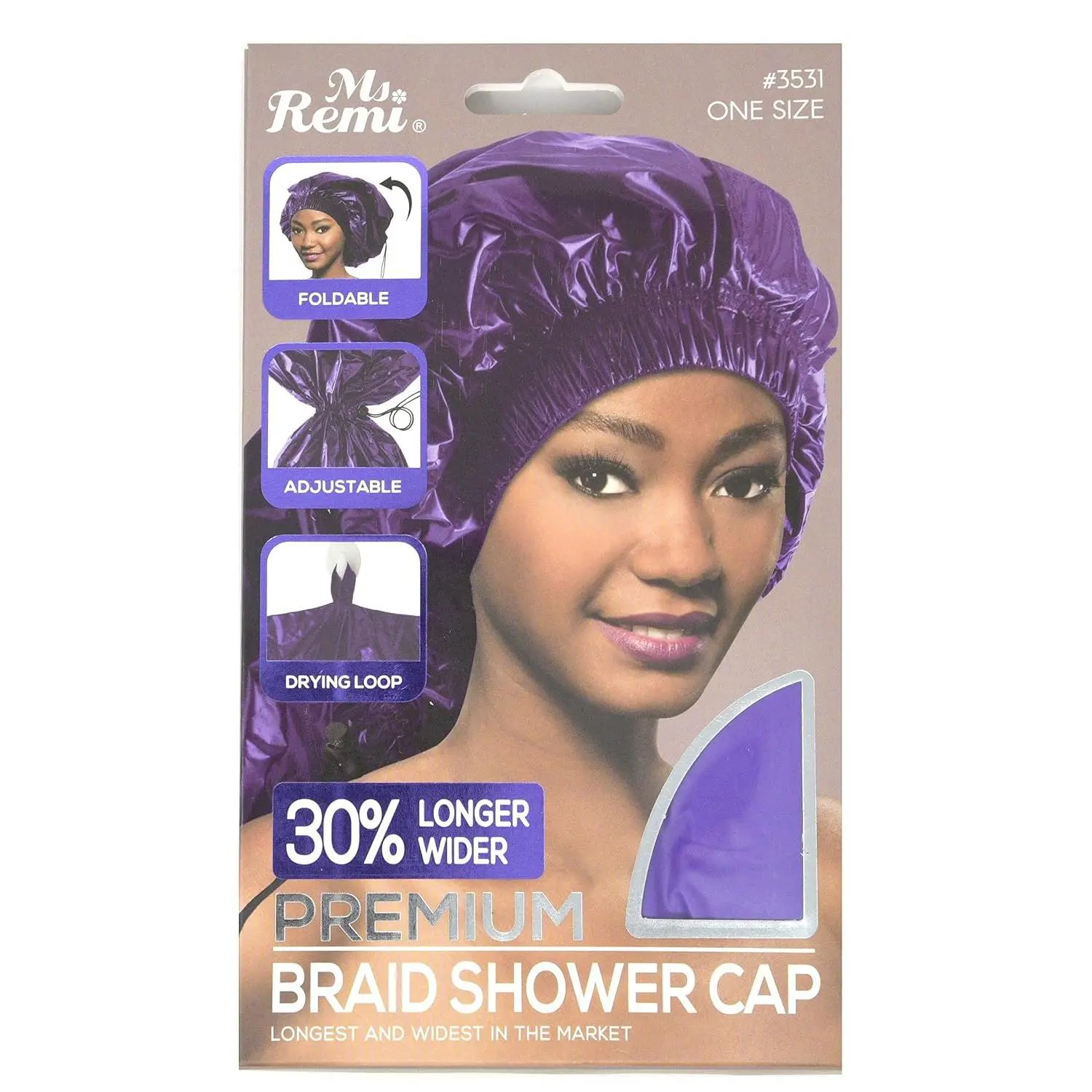 Ms Remi  Braid Shower Cap  25 inch long and 18.5 inch wide