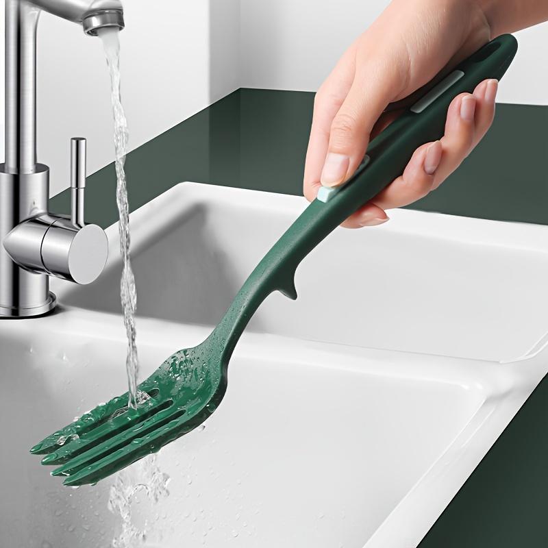 2PC Silicone Flexible Forks, Heat-Resistant Cooking Forks, Large Forks for Kitchen, Non-Stick, Won't Damage Pans, Ultimate Forks, Mixed Material, Ideal for Mashing Food, Beating Eggs, and Baking