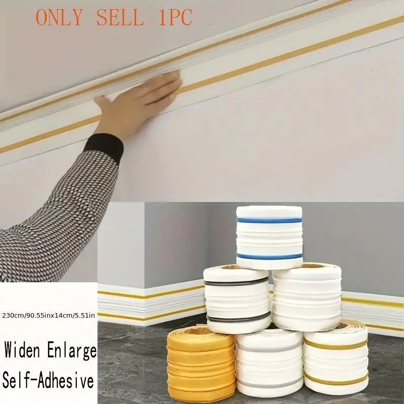 Self-Adhesive PVC 3D Wall Panel, Removable & Reusable Edge Banding, Easy Installation, for Stairs, Cabinets, Ceiling, DIY Home Decor