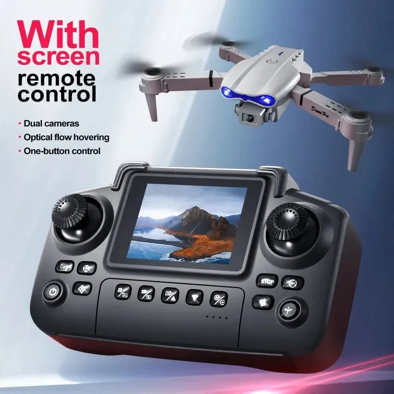 E99 Pro drone, equipped with a high-definition camera, remote-controlled quadcopter, with altitude hold and GPS functions, is the perfect gift for Halloween and Christmas
