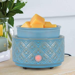 Wax Melt Warmer for Scented Wax,3-in-1Ceramic Wax Warmer Fragrances Candle Oils, Home Fragrance Burner,Electric Candle Warmer for Mom Women(White)