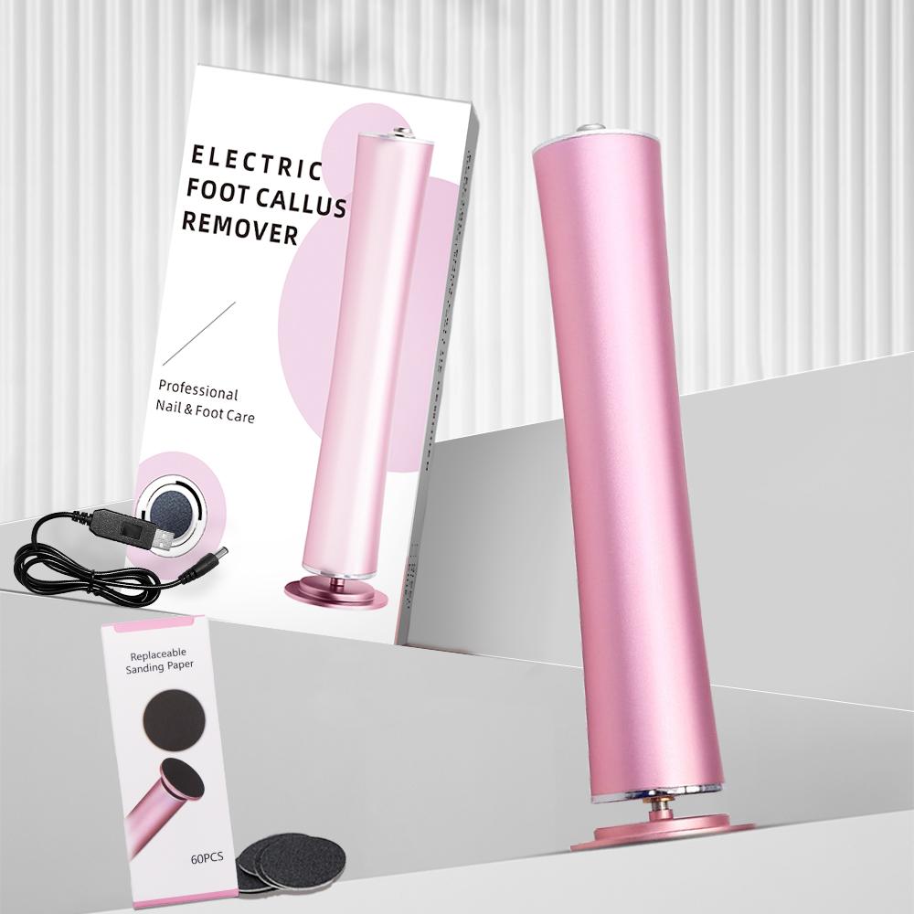 Electric Foot File, Foot Dead Skin Remover With 60pcs Replacement Sandpaper, Callus Remover Tool, Pedicure Tool For Home & Travel