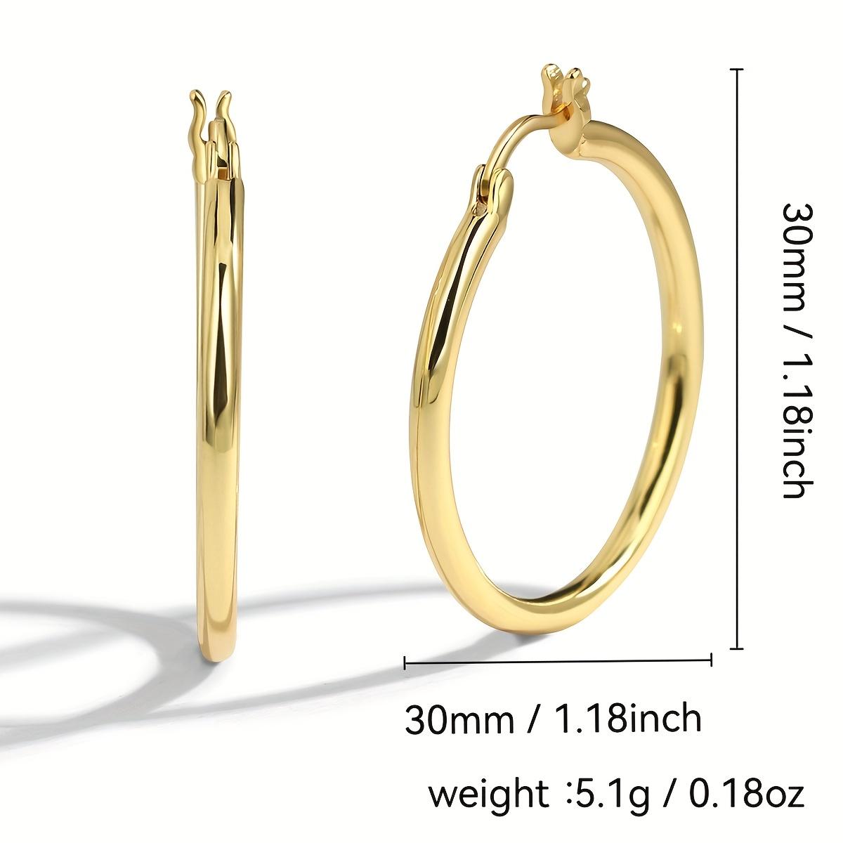18K Gold Plated Minimalist Earrings Set for Women – valentines gifts for gf