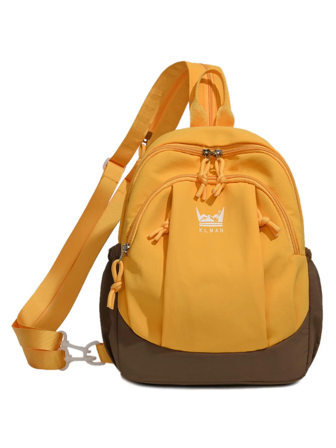 Water-Resistant Mini Sling Backpack for Women Men, Convertible Shoulder Bags, Multi-Color Convertible Crossbody Daypack for Daily School, College, Travel, Hiking, Daily Commute, Multi-Pocket Tablet Bookbag with Anti-Theft Back Phone Pocket