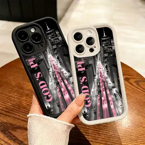 New York City Night Street Phone Case， Aesthetic Urban Minimalist Style for iPhone 17 16 15 14 13 12 11 Plus Pro Max， Cool Tech Gift.