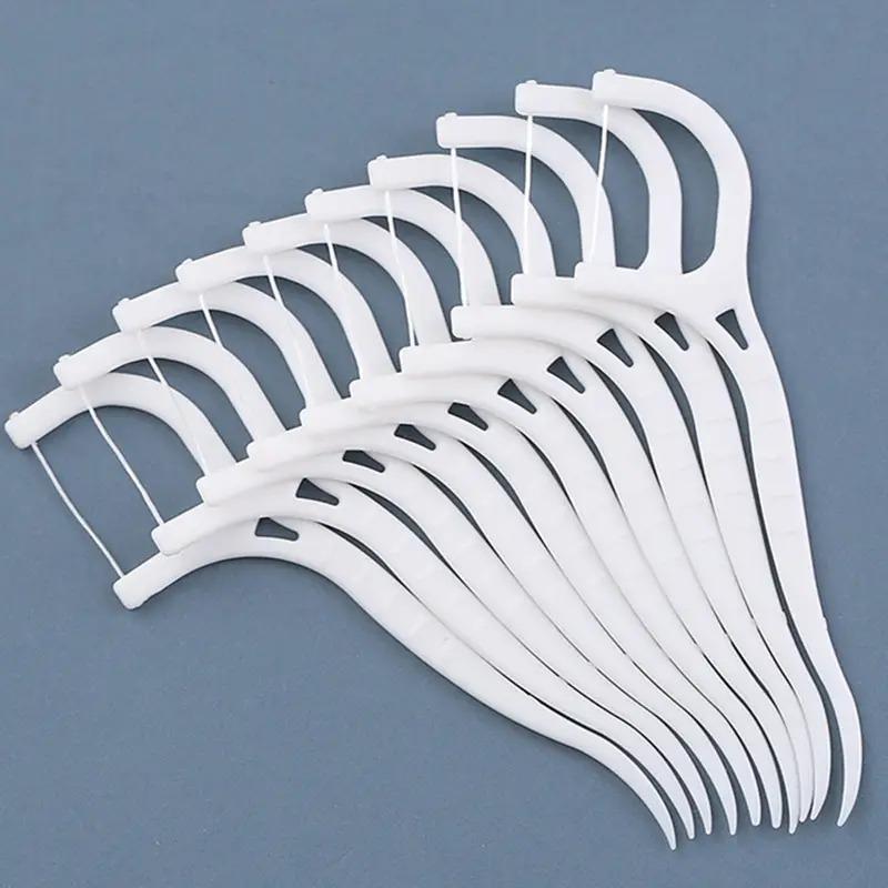 Disposable Dental Floss Picks, 100pcs/set Portable Teeth Cleaning Floss Sticks, Oral Care Products for Home & Travel