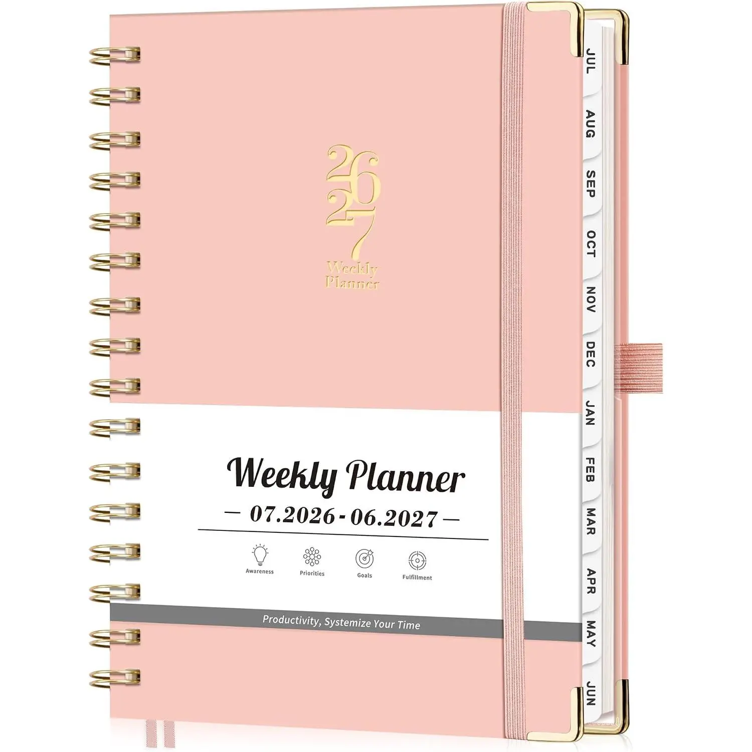 Academic Planner 2026-2027, Weekly and Monthly, Hardcover, A5 (5.7" x 8.3")