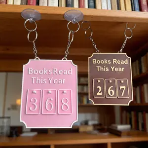 2pcs Vintage Reading Counter Decorative Hanging Sign, Bookshelf Counter Decoration, Book Lover Accessory, Essential Reading Corner Marker