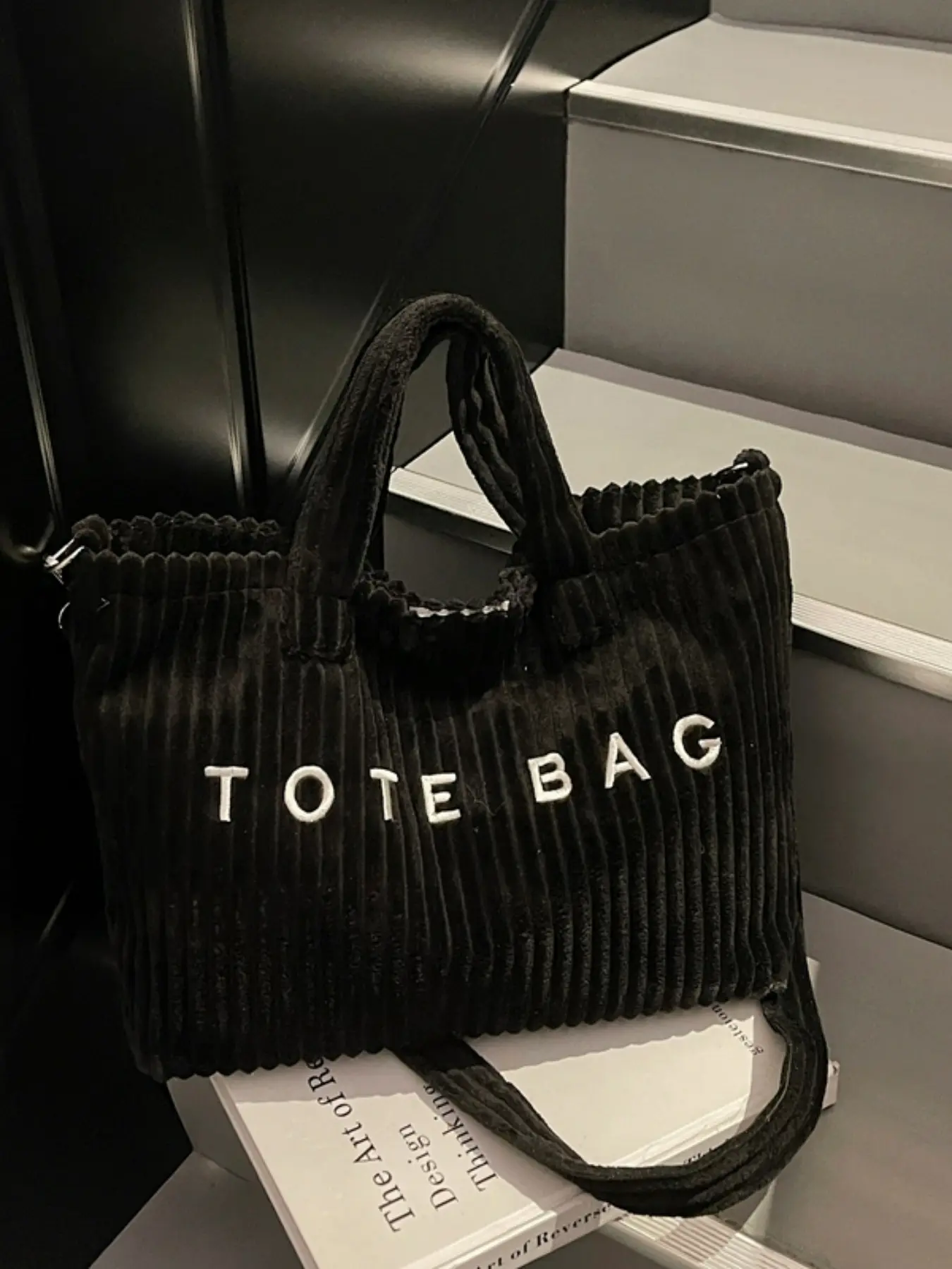 Women's Large Capacity Casual Daily Use Tote Bag, Fashionable Solid Color Faux Fur Letter Pattern Design, High-Quality Everyday Handbag