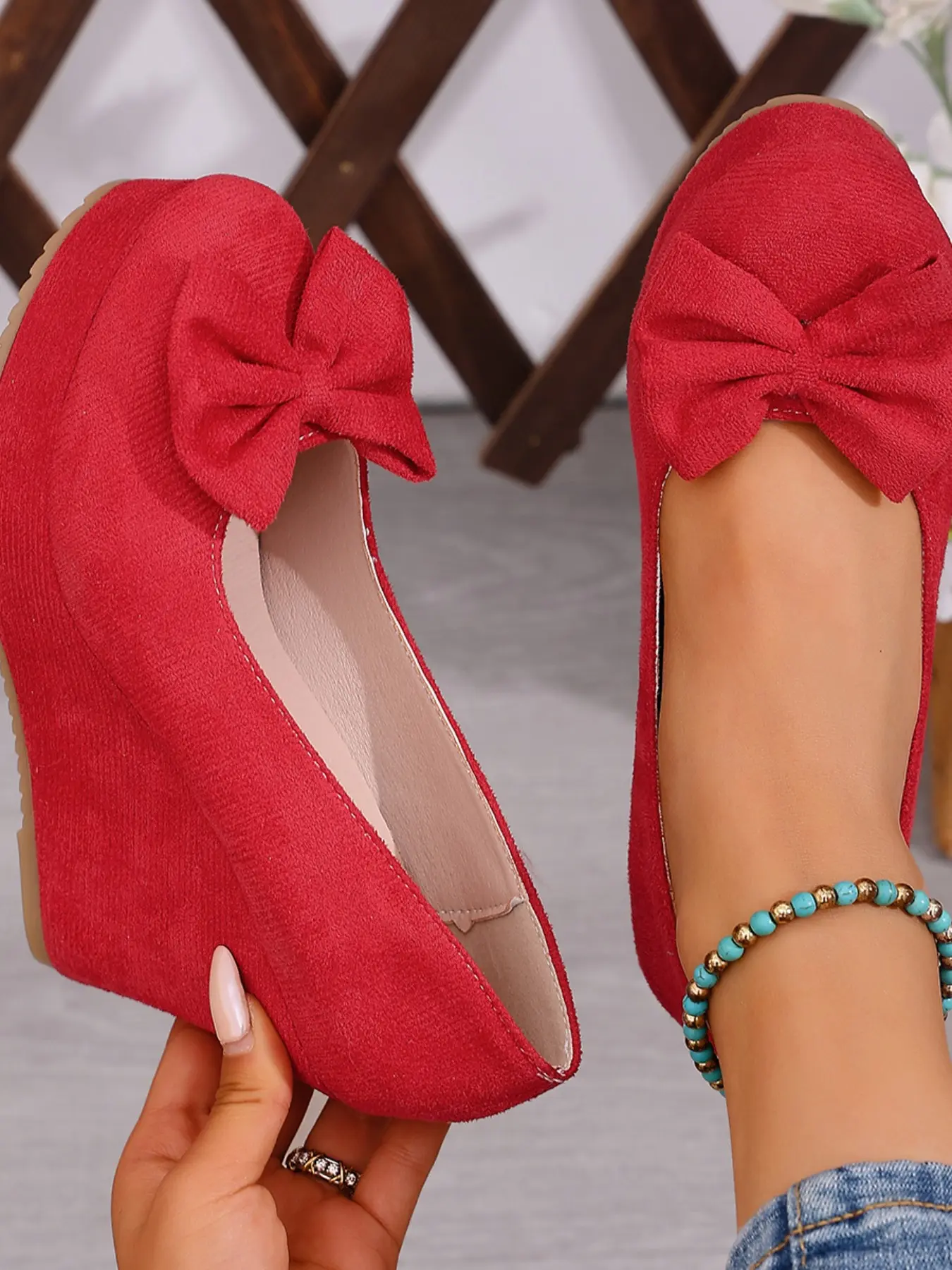 Ballet Flat Loafers with Bow Detail, Round Toe Design, Elegant Style, Multiple Colors Available, Perfect for All Seasons