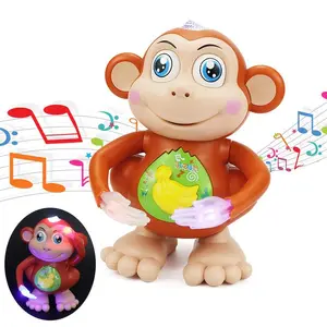 Kids Toys, Toddler Toys | Cute Musical and Dancing Monkey Toy, Electric Learning Toy, Crawling Toys, Monkey Musical Dancing Kids Toys, Baby Toys, Easter Basket Stuffers, Easter Gifts, Valentine'S Day Gifts | Made of PC, Battery Powered, Mix