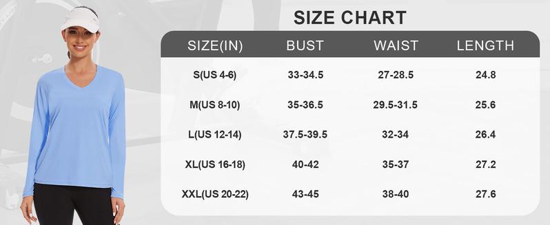 Womens Long Sleeve Workout Tops Moisture Wicking Athletic Shirts Running Quick Dry V Neck T Shirts for Women