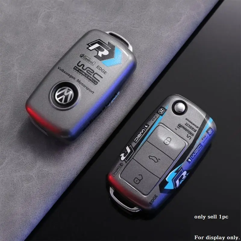 Fashion TPU Car Key Case Cover For Volkswagen VW Polo Golf Passat Tiguan Beetle Caddy T5 Up Eos Skoda Octavia Seat Leon Altea Car Key Protector Key Fob Cover