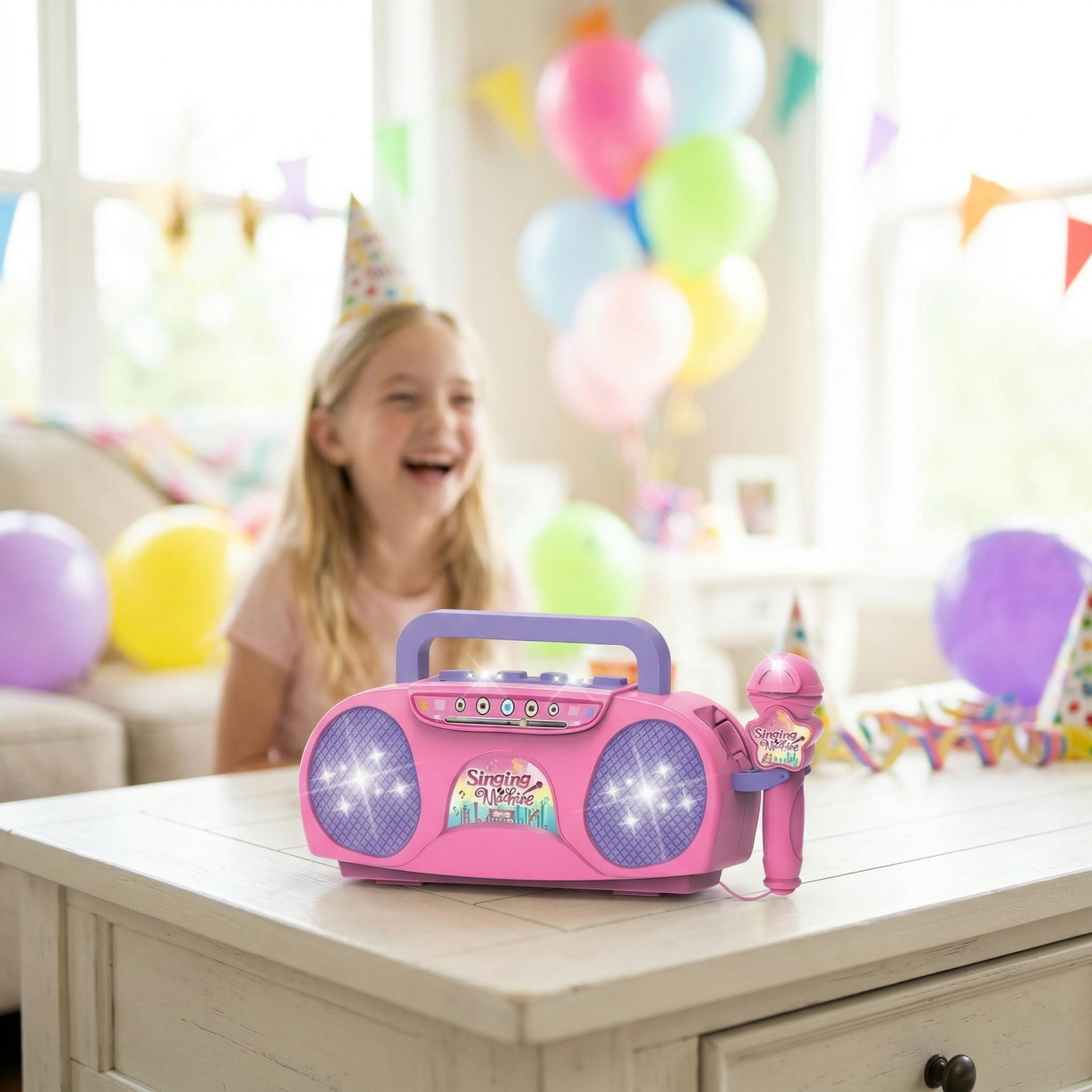 Singing machine toy with microphone, children's singing machine microphone music toy, suitable for boys and girls as birthday and Easter gifts