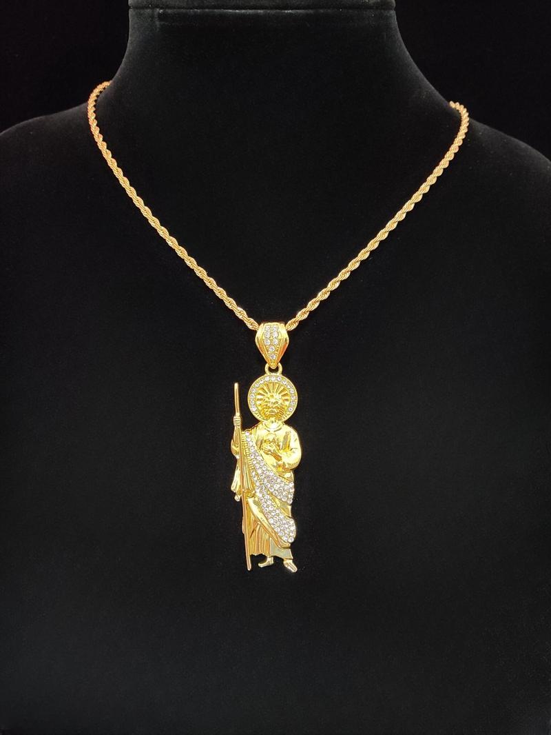 Unisex Street Trend Twist Design Pendant Necklace, Punk Style Stainless Steel Chains Necklace for Men Jewelry for Party, Daily Clothing Decor for Girl, Non Tarnish Jewelry, Statement Necklace, Daily Wear Necklace