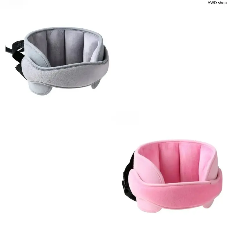 2/1pcs  Soft Adjustable Fabric Car Head Support Strap, Comfort Neck‑Relief Sleeping Head Rest Holder, Secure Stable Car Seat Accessory for Road Trips, Daily Commute & Long‑Distance Travel