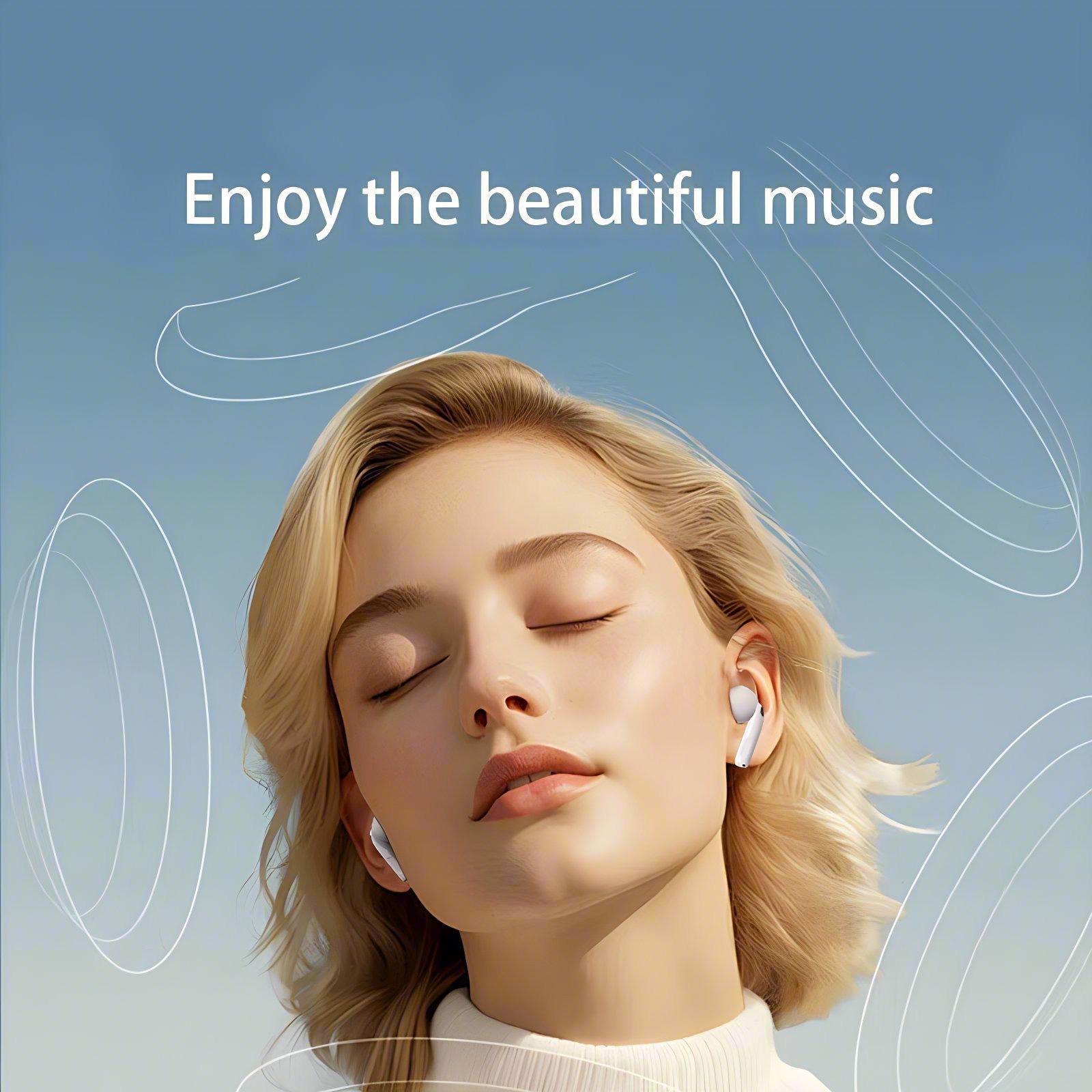 Wireless Earphones, True Wireless In-ear Design Earbuds with Touch Screen Charging Case & Built-in Microphone, ANC Noise Cancellation Earbuds for Smart Devices