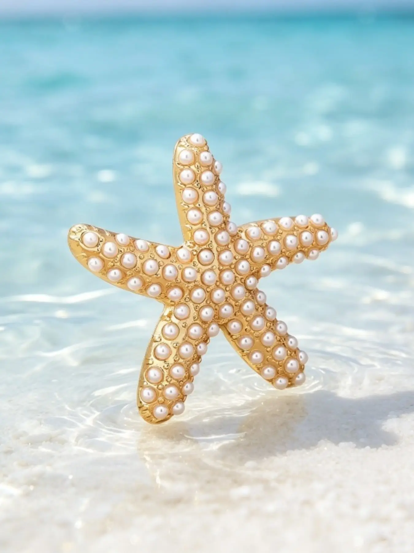 Spring Summer Resort Style Fashionable Starfish Brooch, Versatile Ladies' Lapel Pin, Perfect for Daily Wear and Beach Vacations, Ideal Gift, Brooch Pins