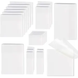 [1000 sheets] Transparent sticky notes, 6 sizes of transparent sticky note pads, waterproof self-adhesive semi-transparent sticky notes, used for book annotations, suitable for school and office use, transparent PET sticky notes