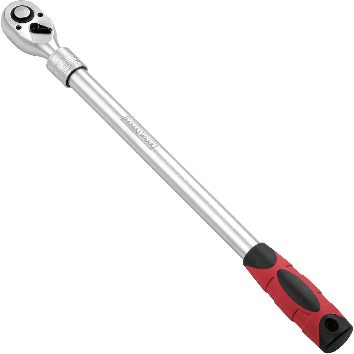 E•Werk - Telescopic Ratchet Wrench - 1/2 Inch Drive, 72  - Extendable Handle 18-24 Inches - With 6 Locking Positions - Heavy Duty Retractable Socket Wrench with Long Handle - Torque 660 Nm