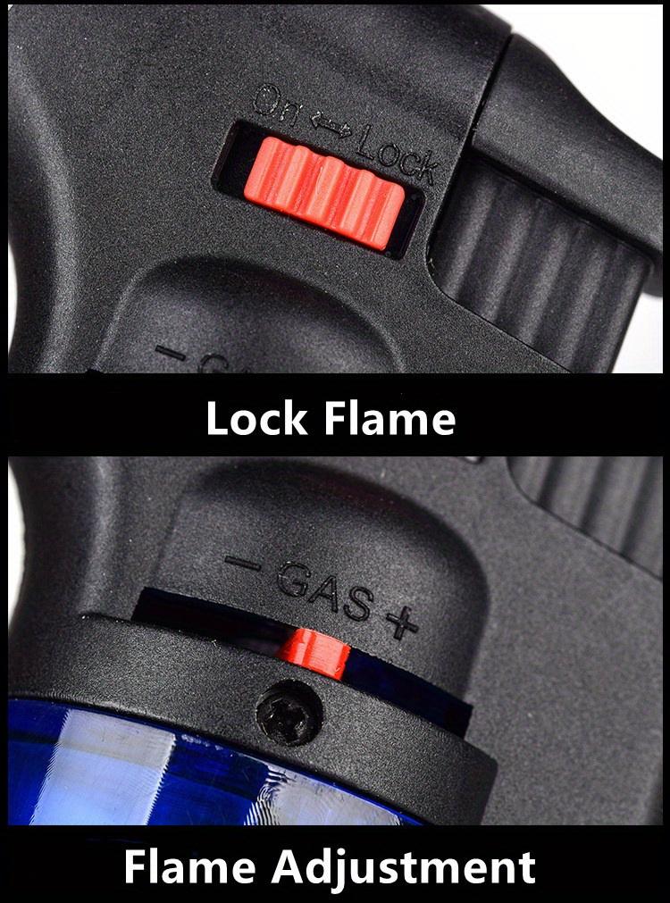 2 pack, Torch Lighter, Butane Refillable Jet Flame Torch Lighter, Windproof, Safe, Multi-Purpose Lighter for Candles, Fireplace, Campfire, BBQ (butane free)