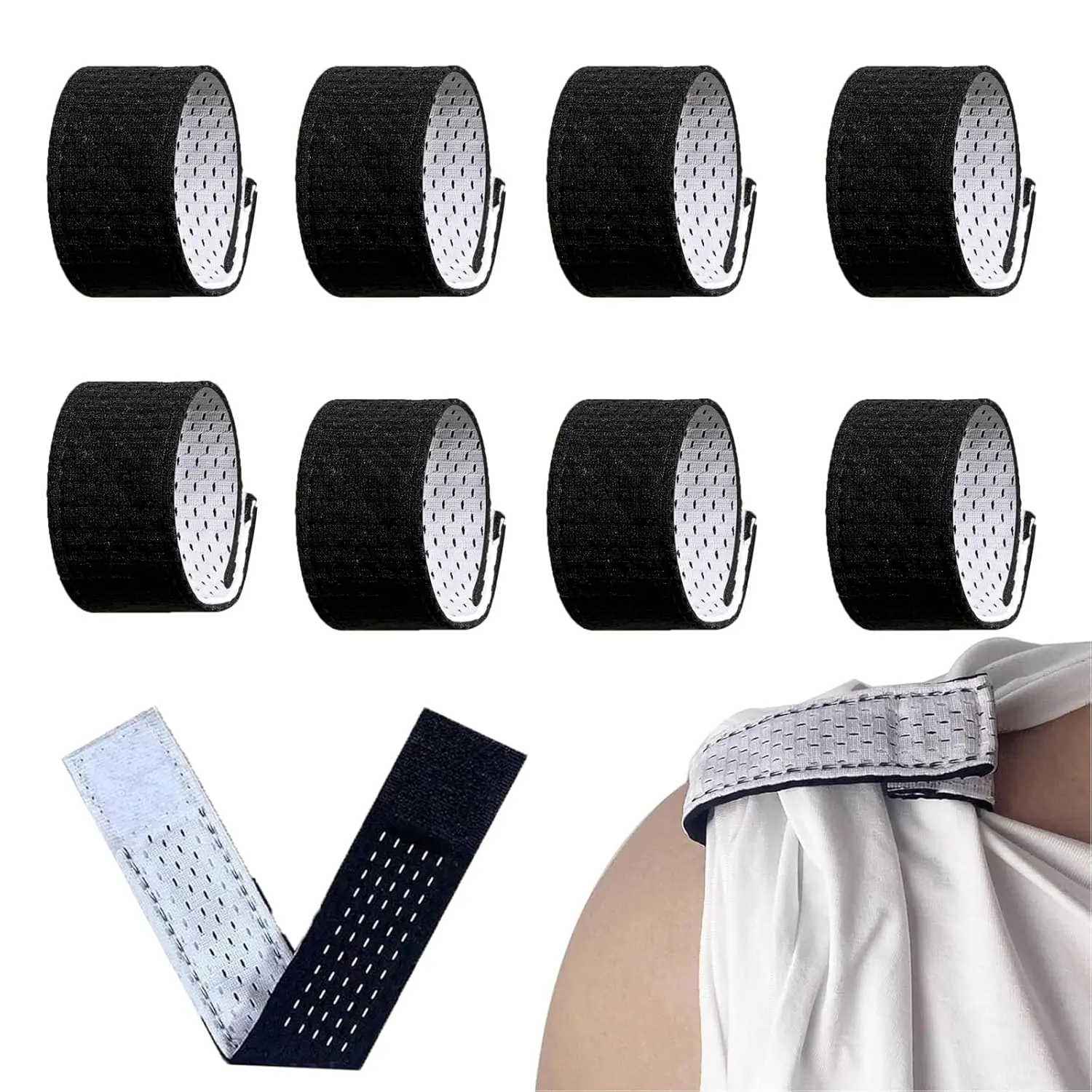 Mesh Sleeve Holders for Gym Workouts, Reversible & Adjustable Hook-and-Loop Arm Straps for Multi-Sport Use like Baseball & Softball, Biking, Customizable Strap, Athletic Activities