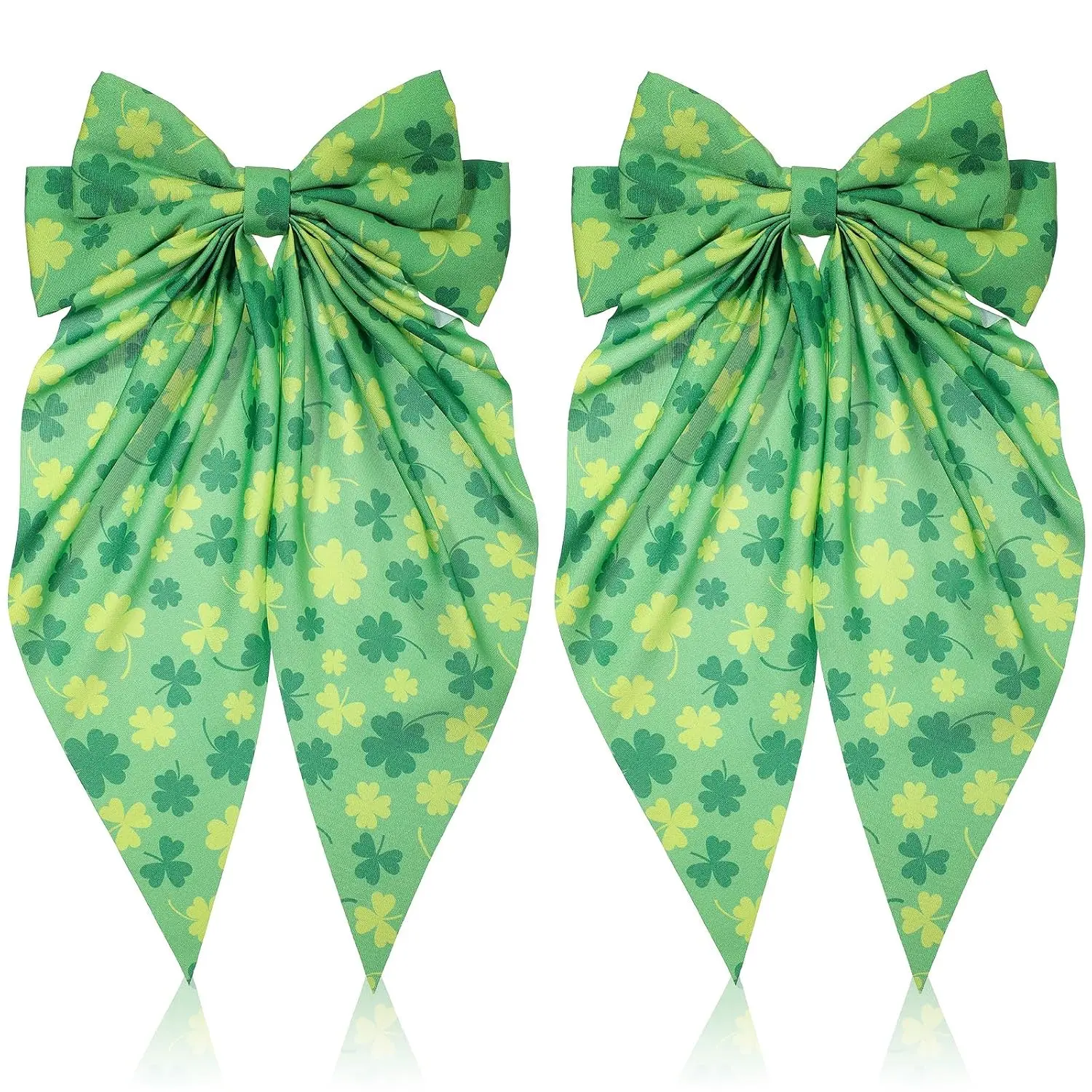 Big Bow Barrettes Long Tail  Ribbon Hair Pins Soft Silky Satin Hair Clip Metal Bowknot Clips 90's Accessories for Party Women Girl