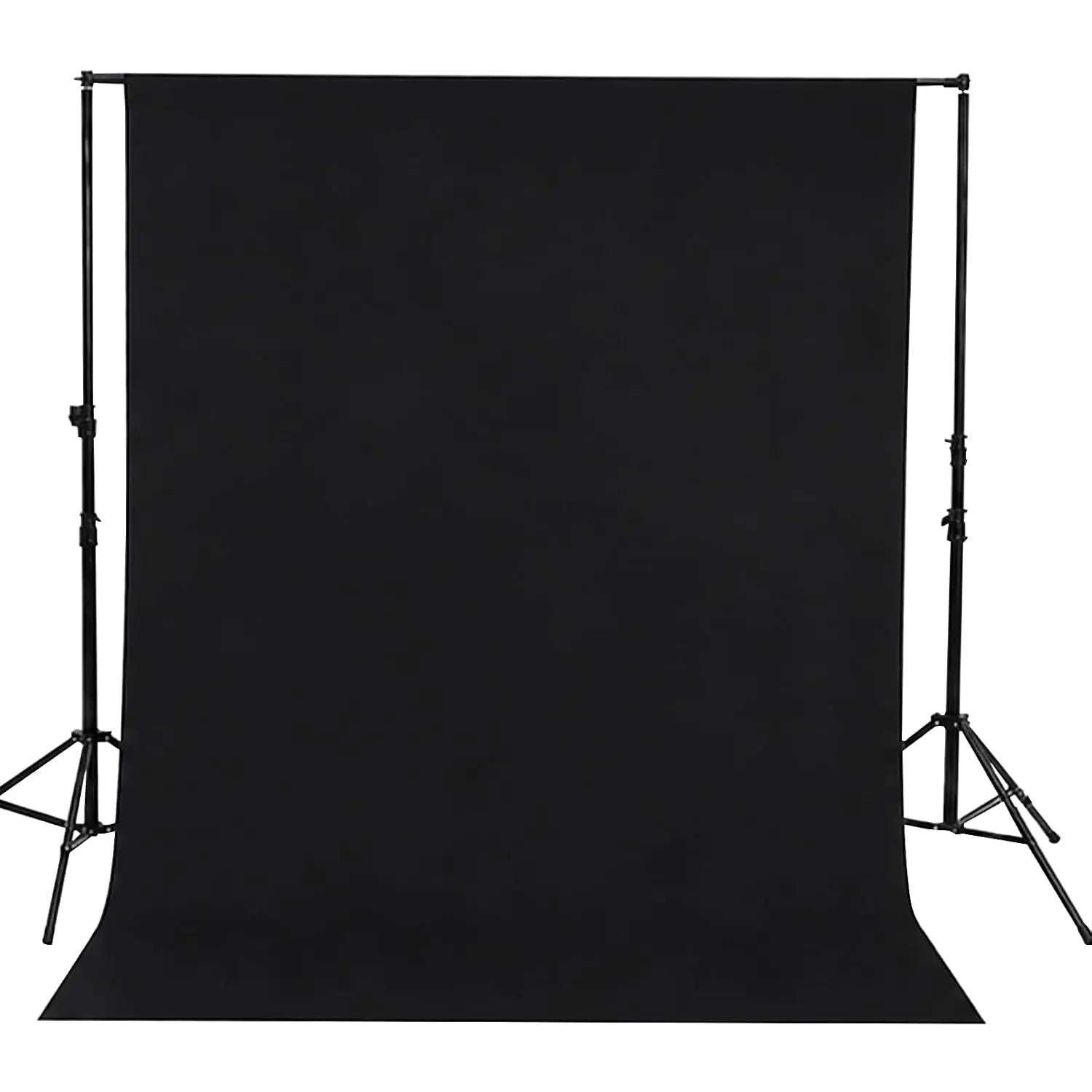 8ft×10ft Black Photography Backdrop for Studio Portraits and Video