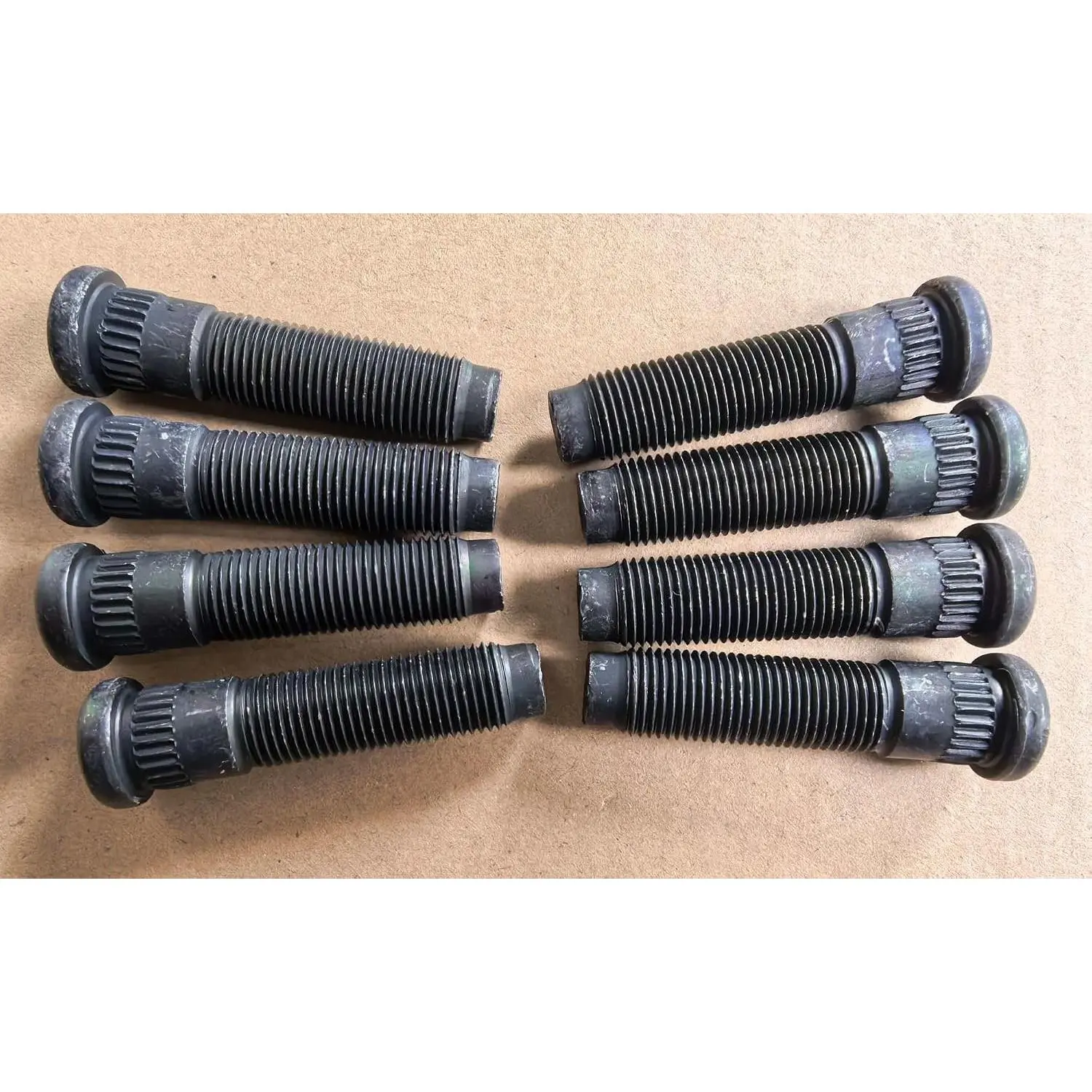 8pcs 5/8"-18 Trailer Wheel Studs Replacement for Dexter 10K & 12K lb Axle Lug Hub Stud Bolt 3.43 in. UHL Length 17.4mm Knurl