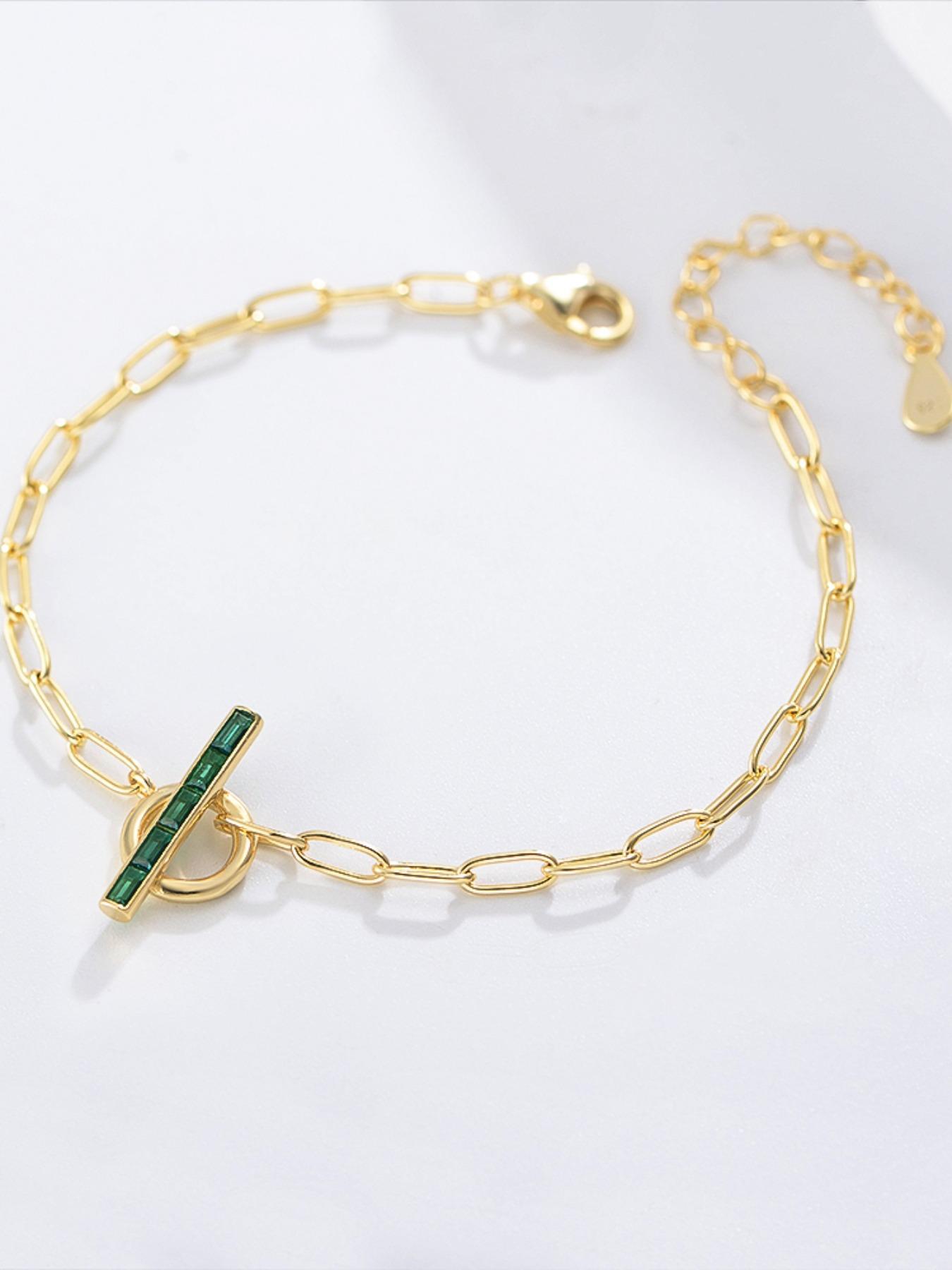 S925 Sterling Silver Women's Elegant Adjustable Chain Bracelet, Exquisite Trendy Minimalist Bracelet, Chic All-match Jewelry As Gift for Girlfriend