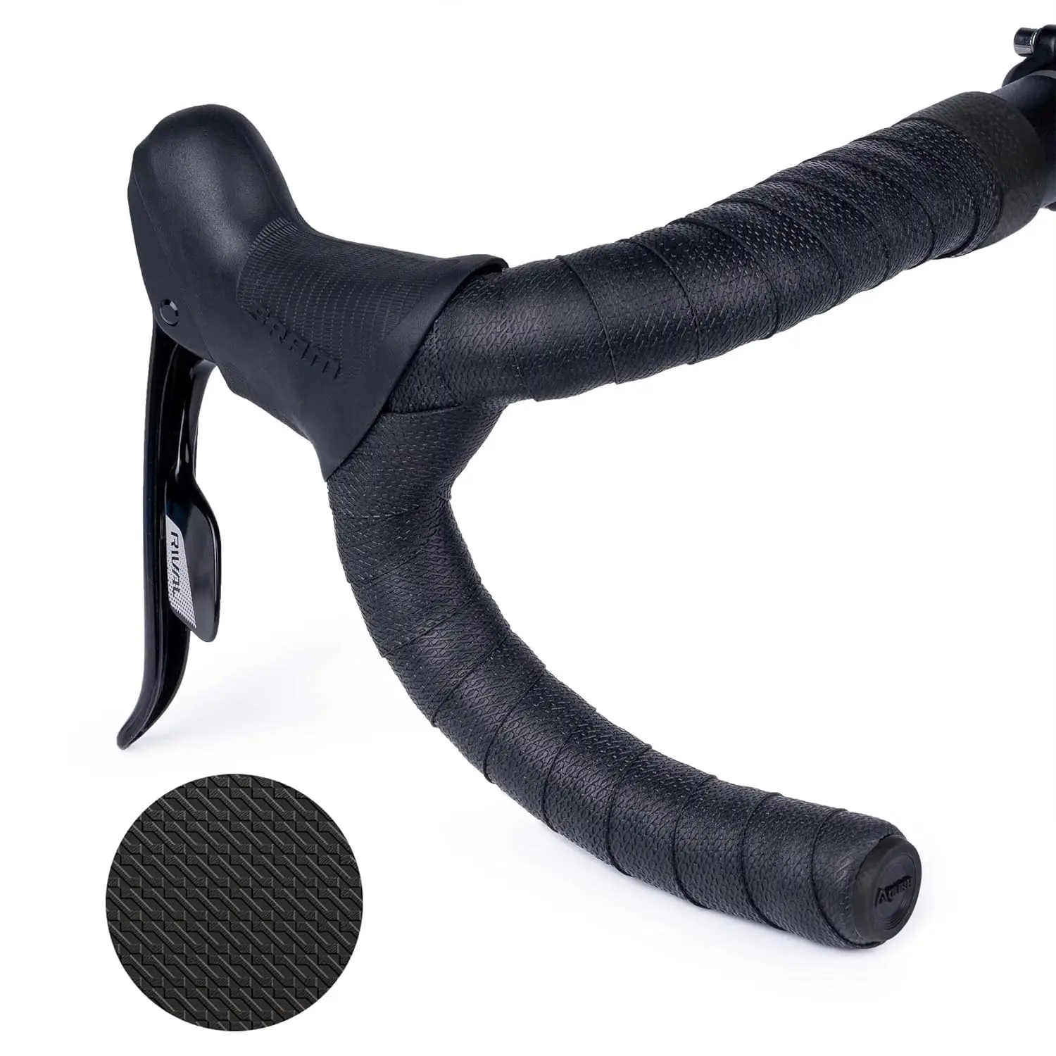 SL  Road  Handlebar Tape  PU Leather Microtex Structure with Shock-Absorbing  & Ultra-Light Design, Anti-Slip Bar Tape for  Grip, Comfort, and Control (2 Rolls)