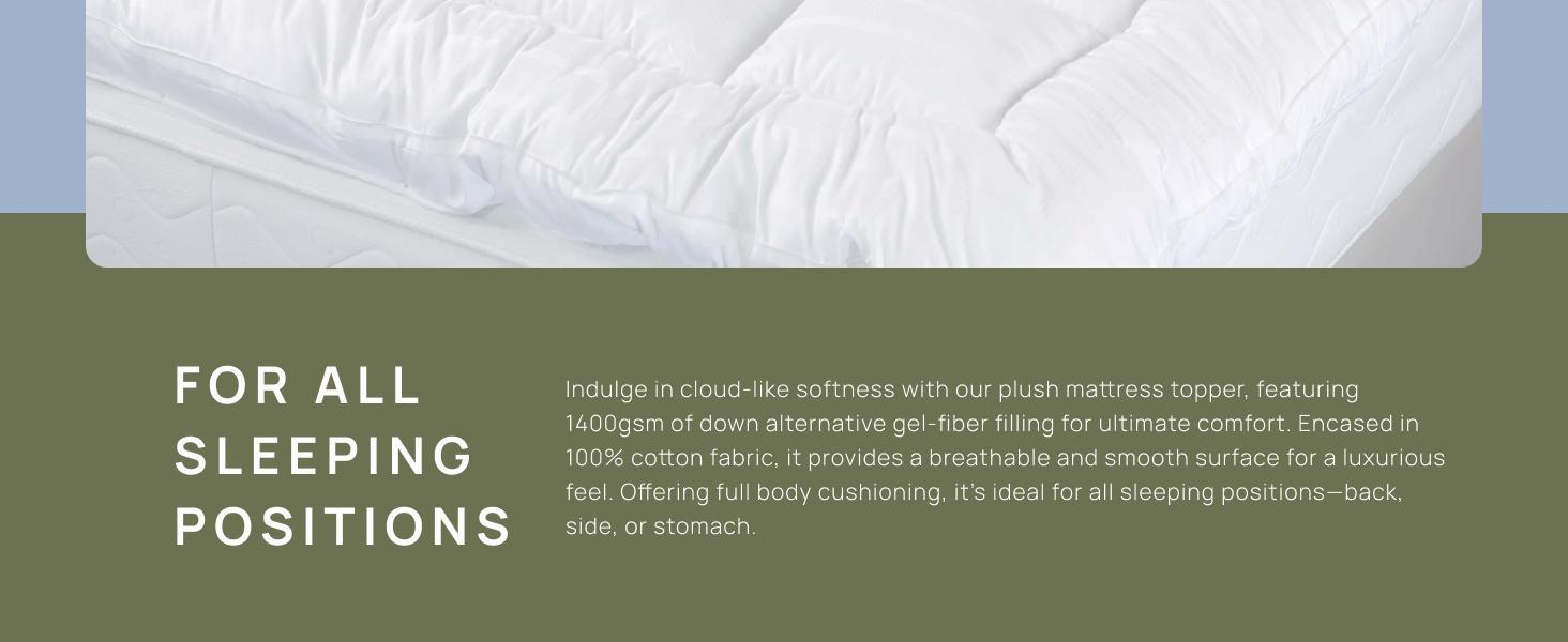 Thick Pillow Top 3 Inch Mattress Topper King Size for Firm Mattress, Cooling Cotton Hotel Mattress Bed Topper for Cloud Like Sleep & Back Pain, Plush Soft Pad, Fit to 6"-22" Mattress