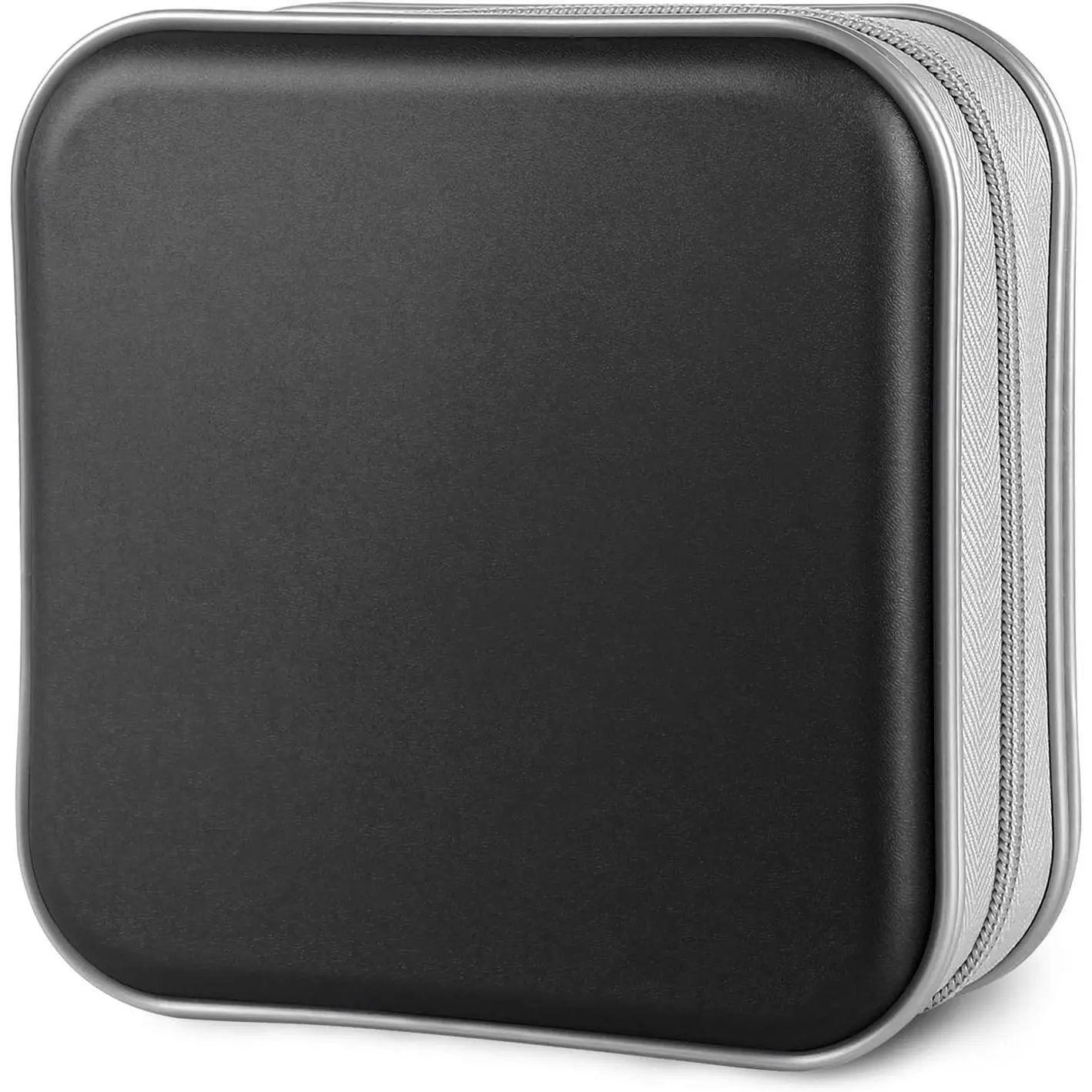 CD Case, 40 Capacity CD/DVD Case Holders Wallet Hard Plastic DVD Disc Cases Storage Binder for   Office Travel (Black)