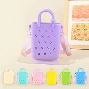 Women's DIY Tote Bag Colorful Crossbody Purse with Double Handles and Open Top Design for Shopping and Everyday Carry