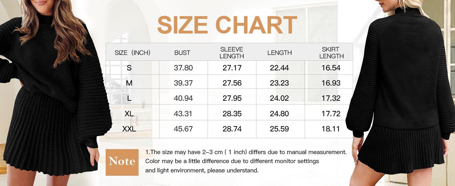 Goranbon Women's 2 Piece Outfits 2025 Long Sleeve Mock Neck Ribbed Sweaters and Mini Skirt Two Piece Sets Goranbon Women's 2 Piece Outfits 2025 Long Sleeve Mock Neck Ribbed Sweaters and Mini Skirt Two Piece Sets