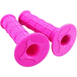 7/8" Handlebar Grips for 50cc-125cc Dirt Bike Pit Bike ATV Mini Bike, 22mm Left 24mm Right Soft Rubber for CRF TTR PW80 KLX KX65 SSR Coleman CT200U