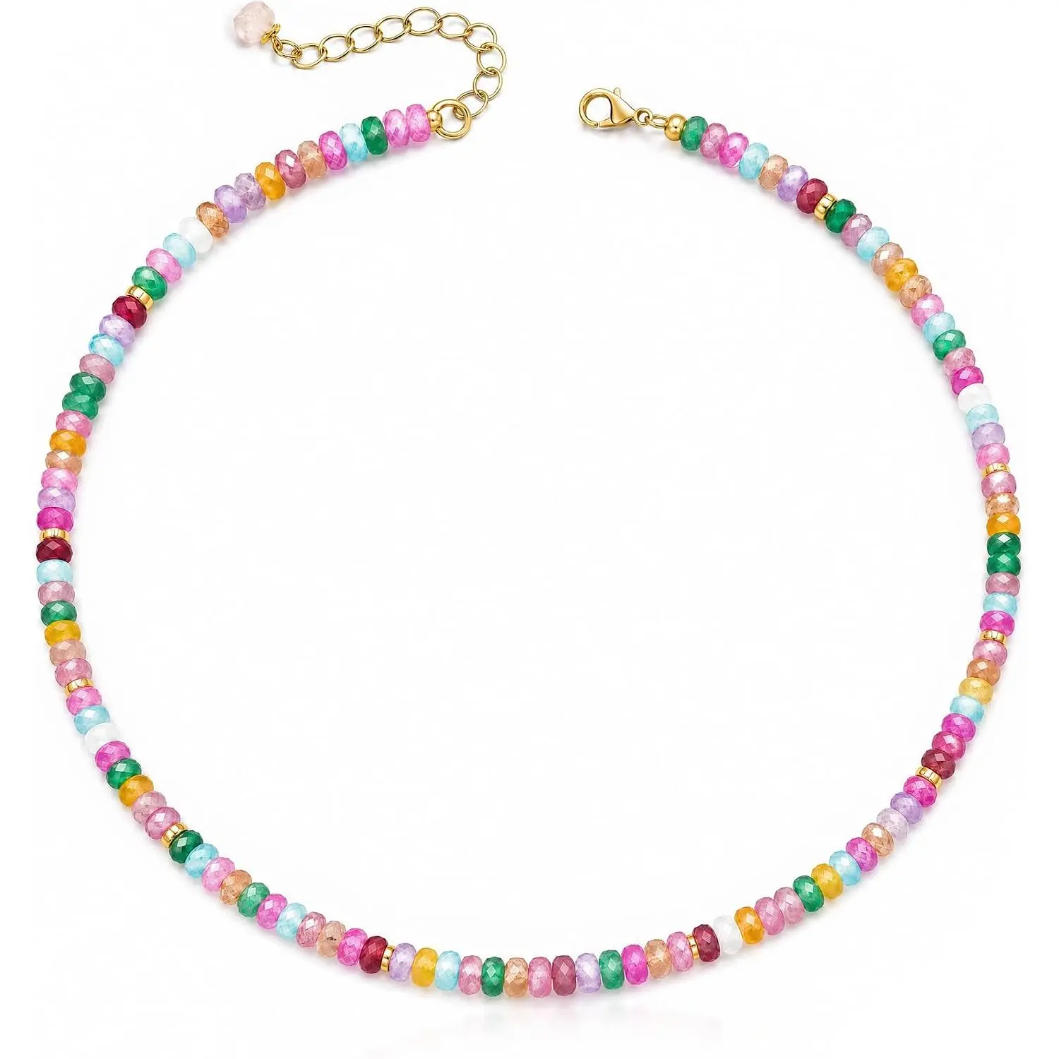 Heishi  Choker Necklace for Women, Adjustable 15"+2" Beaded Layering Necklace, Coastal Beach   for Her