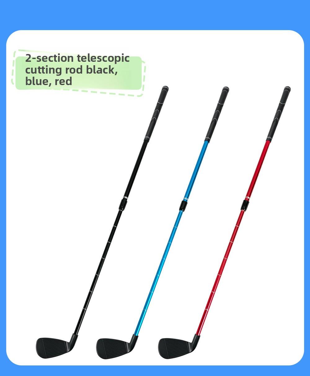 Outdoor Golf Three-Section Telescopic Chipping Club Extendable Practice Club for Indoor & Outdoor Use
